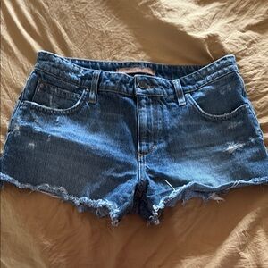 Joe's Jeans Blue Jean Shorts with Distressed Details